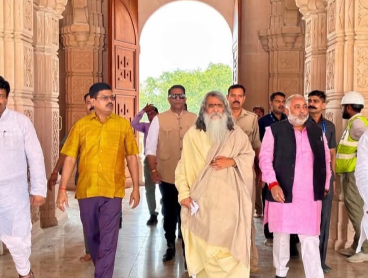 Visited Ram Mandir with Hon'ble Minister Shri Daya Shankar Ji
