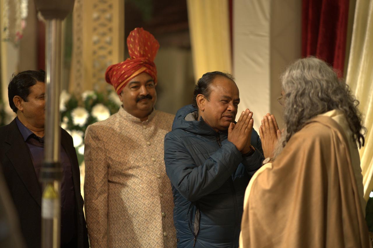 Maharishi Yogi Madhusudan Ji at a public event 9