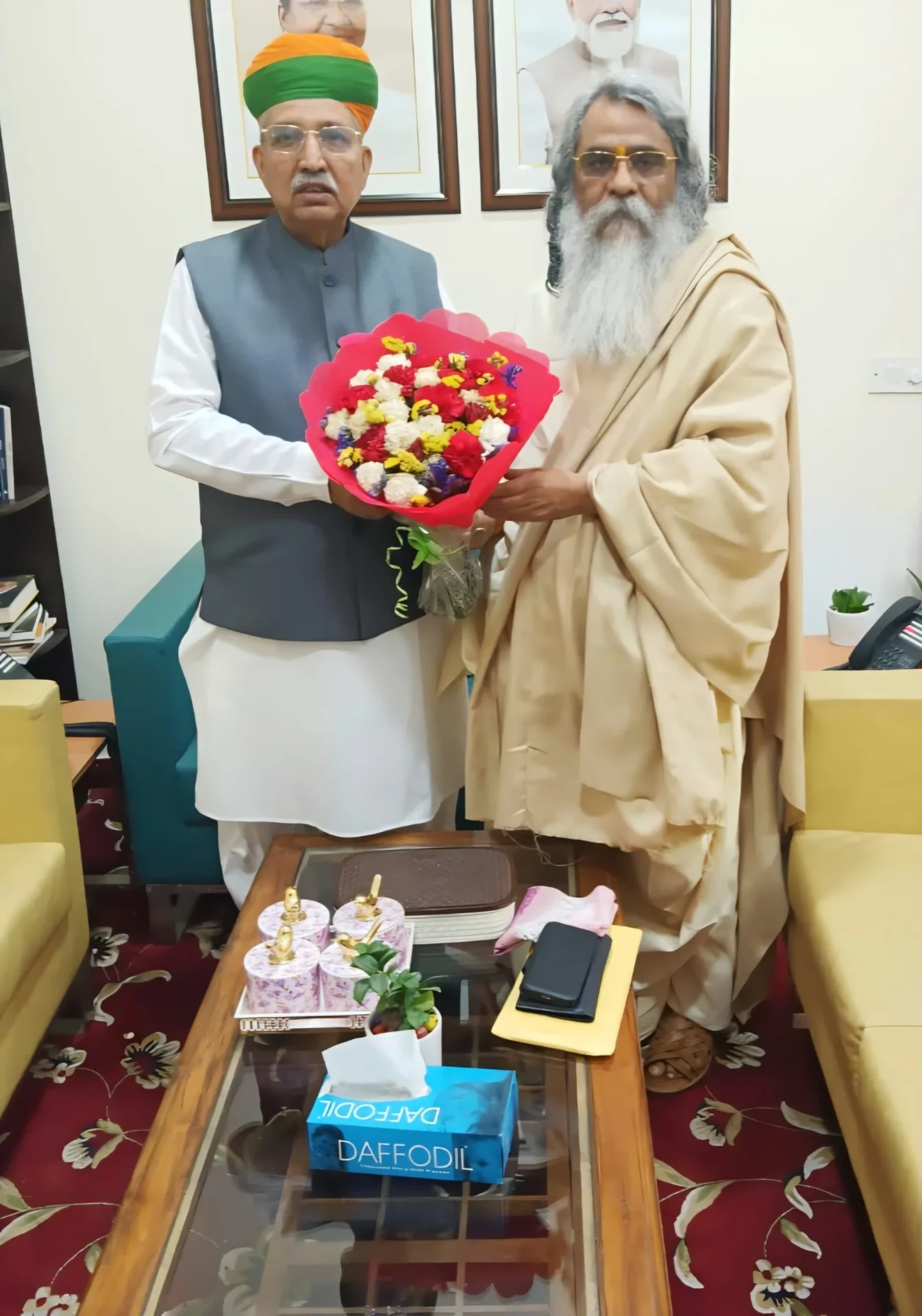 Maharishi Yogi Madhusudan Ji in a gathering