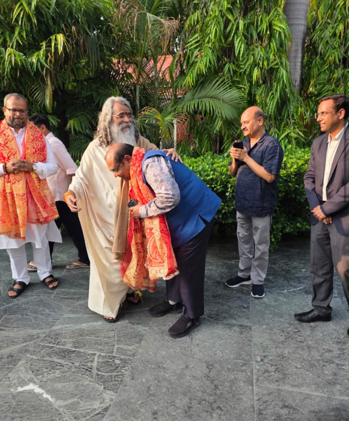Giving Blessings to Shri Brijlal Ji